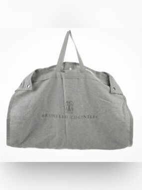 Brunello Cucinelli Gray linen travel Bag